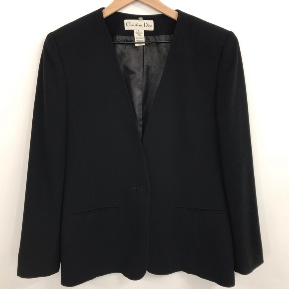 Christian Dior | Sleek Classic Black Blazer